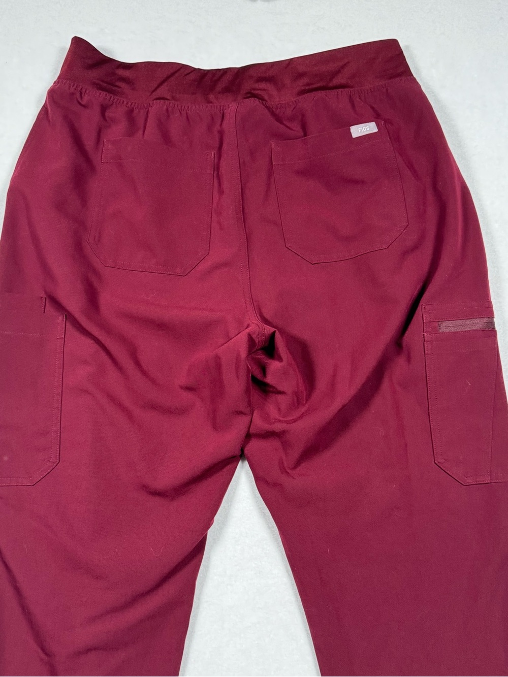 FIGS High Waisted Yola Skinny Scrub Pants Burgundy Women XL Tall XL/T W22SW2013T - Picture 5 of 8